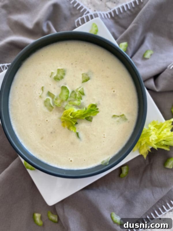 Instant Pot Cream of Celery Soup