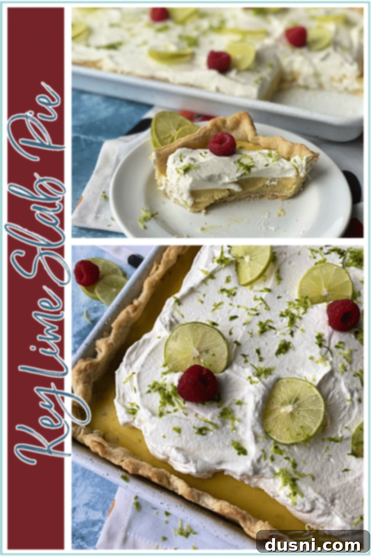 Zesty Key Lime Sheet Pie 15 Share this delicious Key Lime Slab Pie recipe by pinning it on Pinterest.