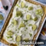 Zesty Key Lime Sheet Pie 18 Classic Key Lime Pie Slice with Whipped Cream
