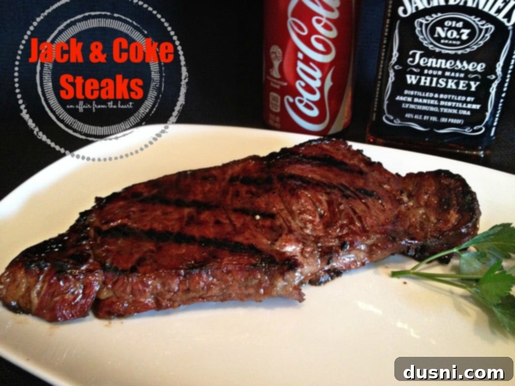 Jack Daniel's and Cola Glazed Steaks 17 Jack & Coke Steaks