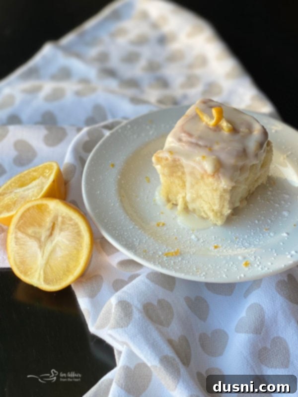 View of lemon sweet rolls with orange