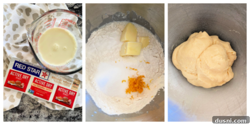 Step by step instructions for lemon sweet rolls