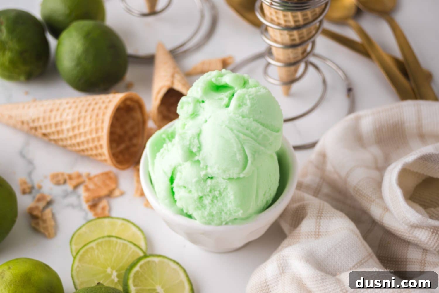 Pinterest graphic for Baskin Robbins Daiquiri Ice Copycat Recipe