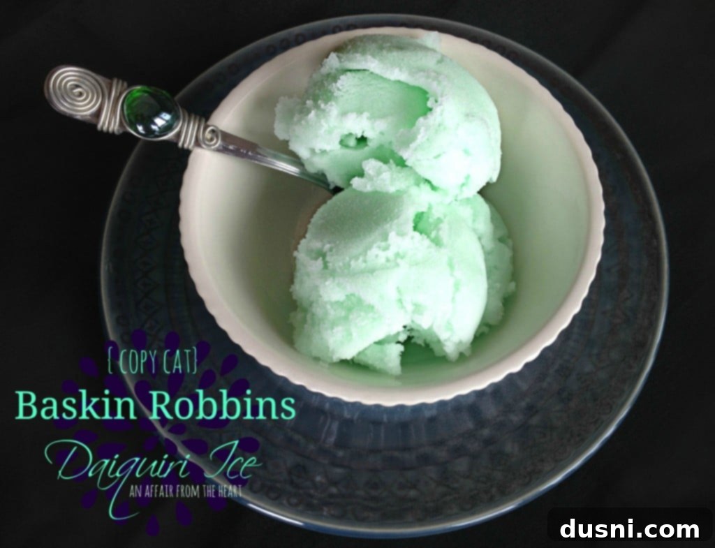 {copy cat} Baskin Robbin's Daiquiri Ice