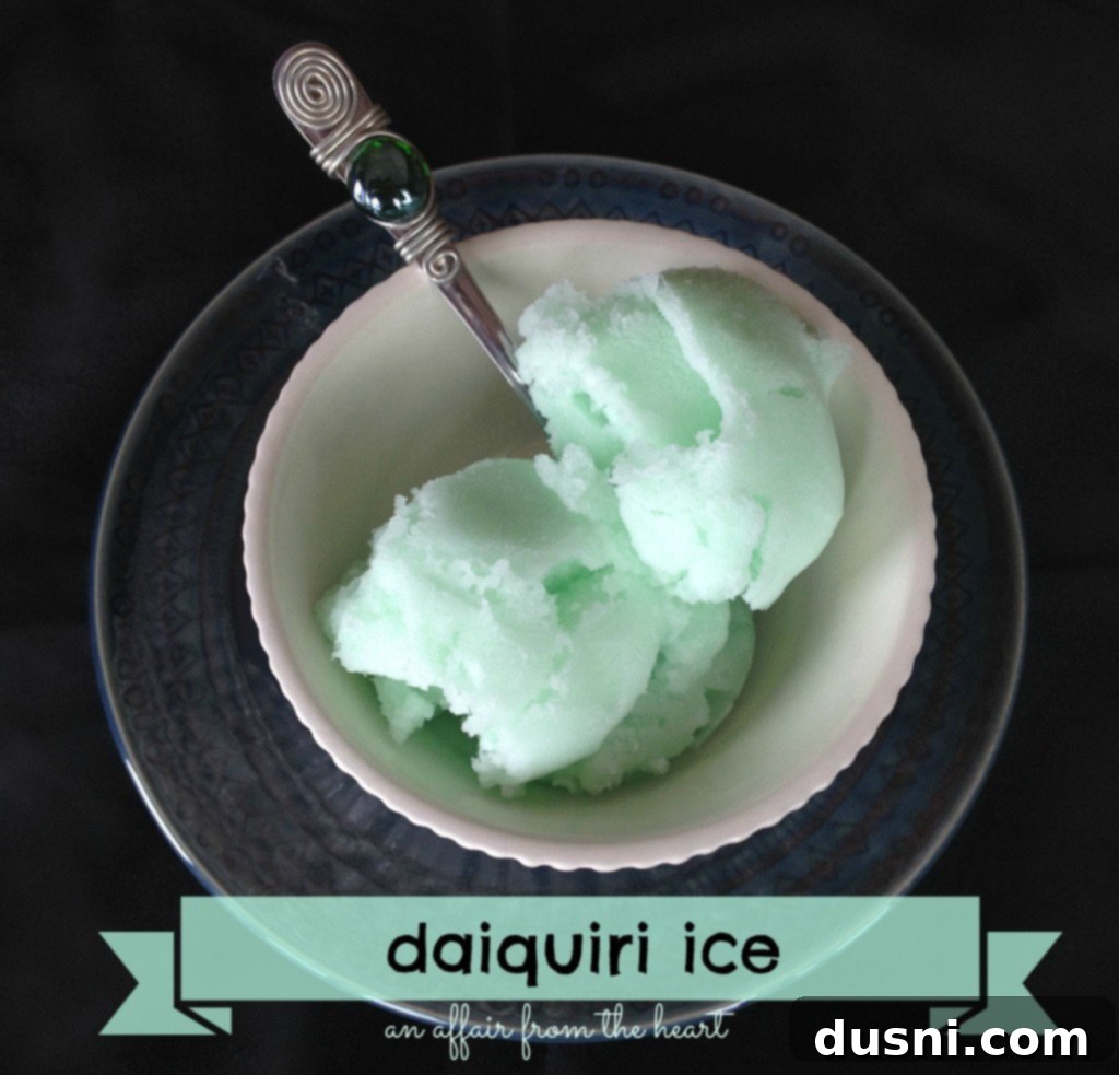 {copy cat} Baskin Robbin's Daiquiri Ice