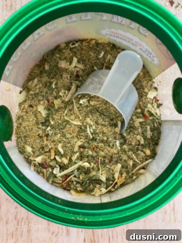 A small container of J&R Simple Salsa seasoning mix