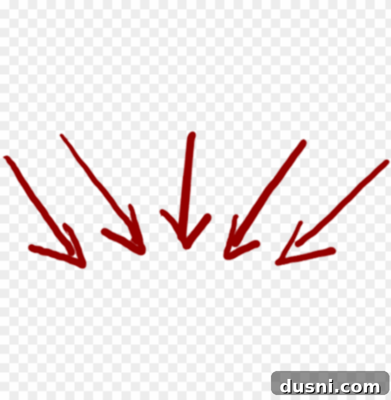 Red arrow pointing down