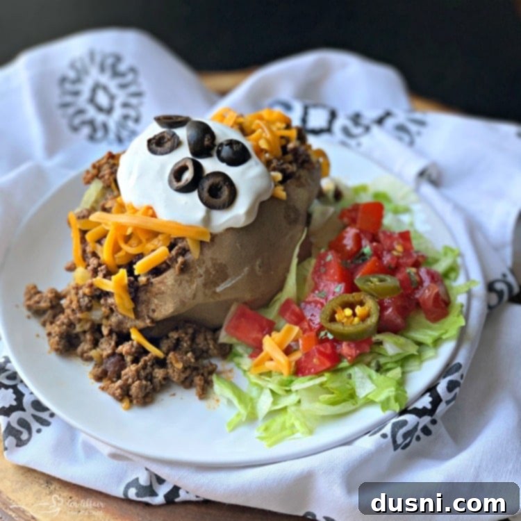 Taco Loaded Baked Potato