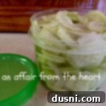 Quick Pickles 2 Refrigerator pickles in a plastic container