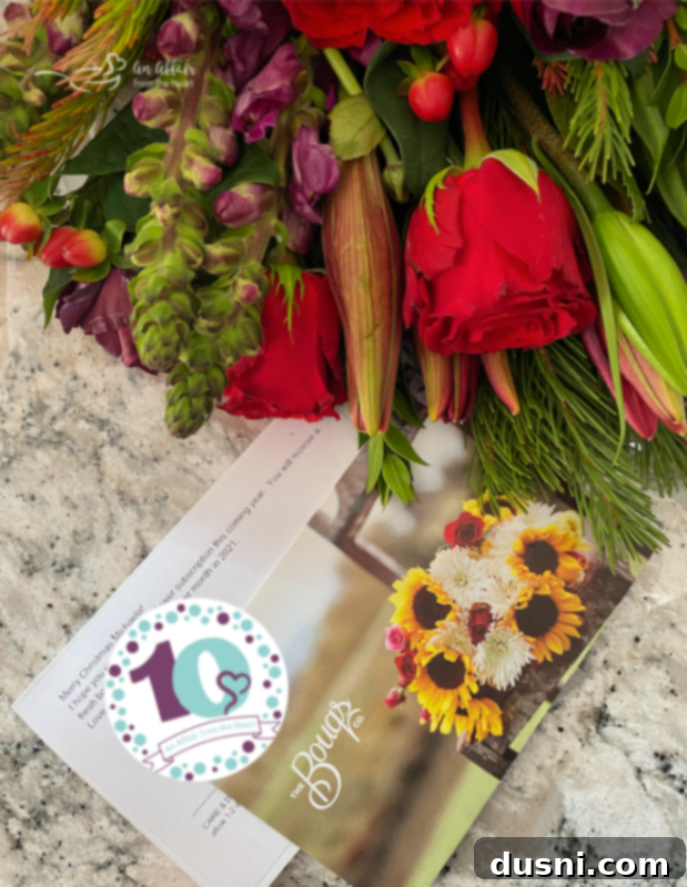 Bouqs Co. logo with flowers, representing floral delivery service