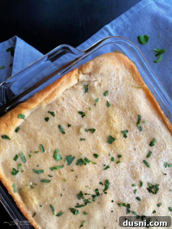 Hearty Swiss Mushroom Runza Bake 9 Baked Swiss Mushroom Runza Casserole, ready to be served