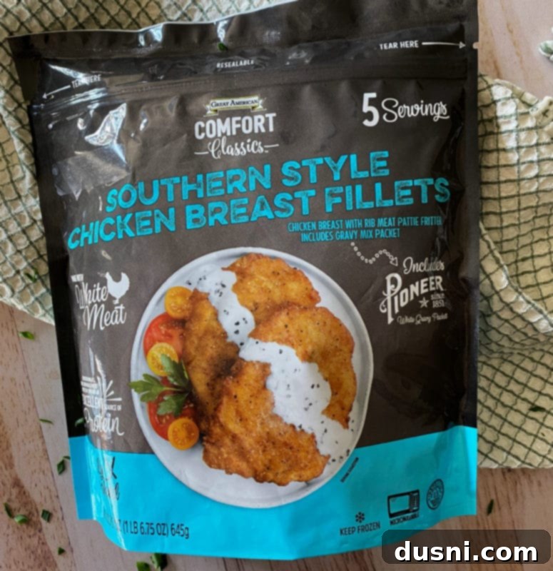 Ultimate Creamy Slow Cooker Mashed Potatoes 5 Packaging for Great American Comfort Classics Southern Style Chicken Breast Fillets