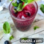 Indigo Berry Refresher 12 Blueberry Mojito up close