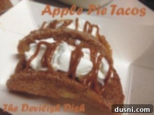 apple pie tacos