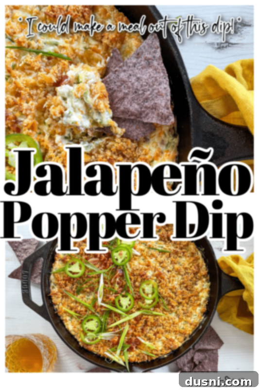 graphic for jalapeño popper dip