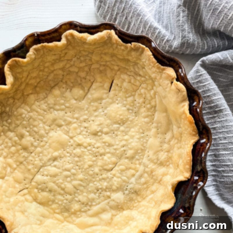 Grandma's homemade pie crust, close up of flaky texture