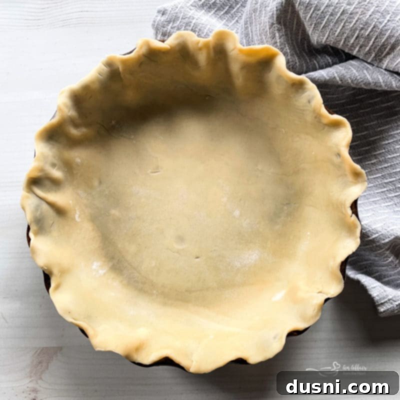 Homemade pie dough formed into a ball