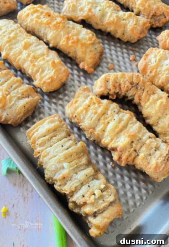 top view of frozen steak bites on tray