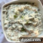 Cool Spinach Dip white square bowl
