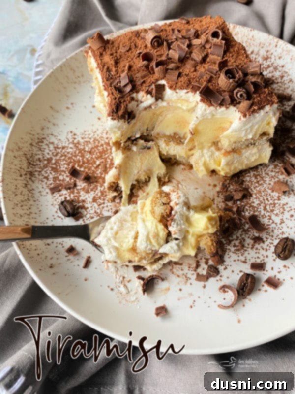 A large dish of tiramisu, ready to be served.