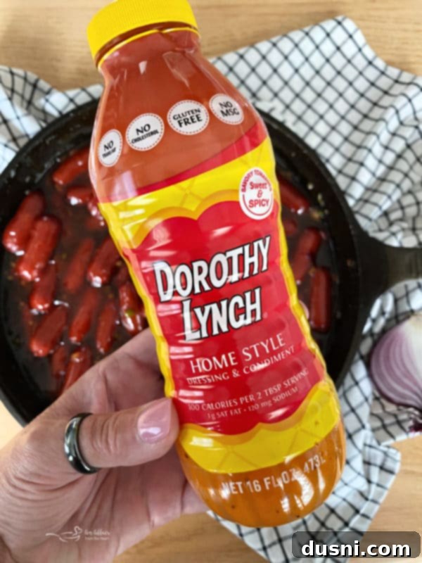 A bottle of Dorothy Lynch Home Style Salad Dressing.