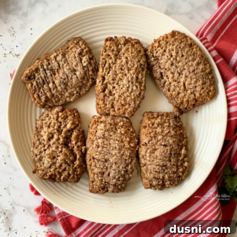 Hearty Italian Meatloaf Sliders 6 Frozen meatloaf slices being microwaved