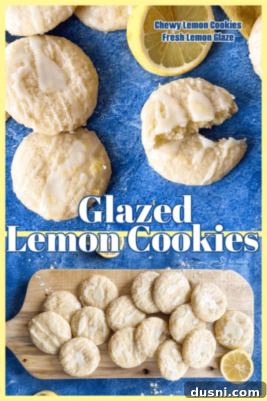 Sunshine Lemon Chewies 14 Beautifully glazed lemon cookies showcasing their vibrant color.