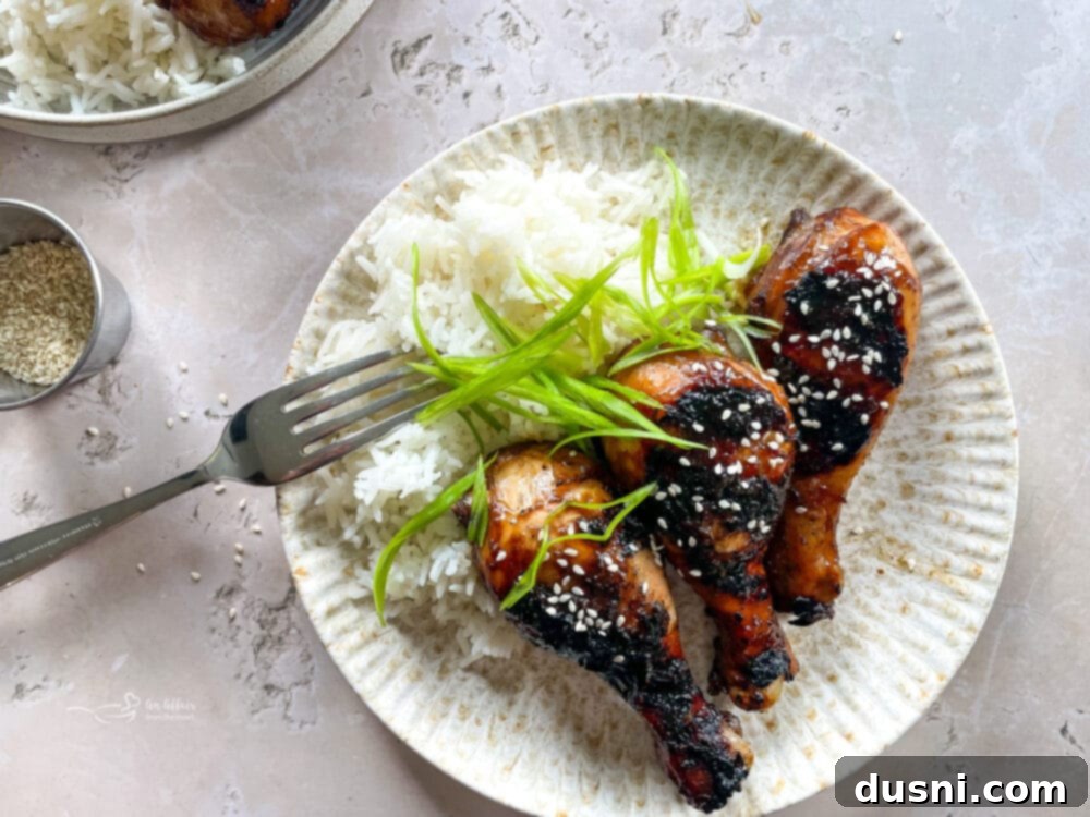 Sticky Sweet Grilled Chicken 5 Ingredients for Sweet and Sticky Grilled Chicken laid out on a kitchen counter