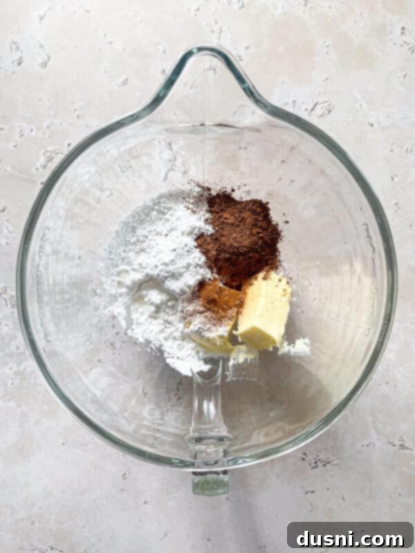 Baked brownies in pan