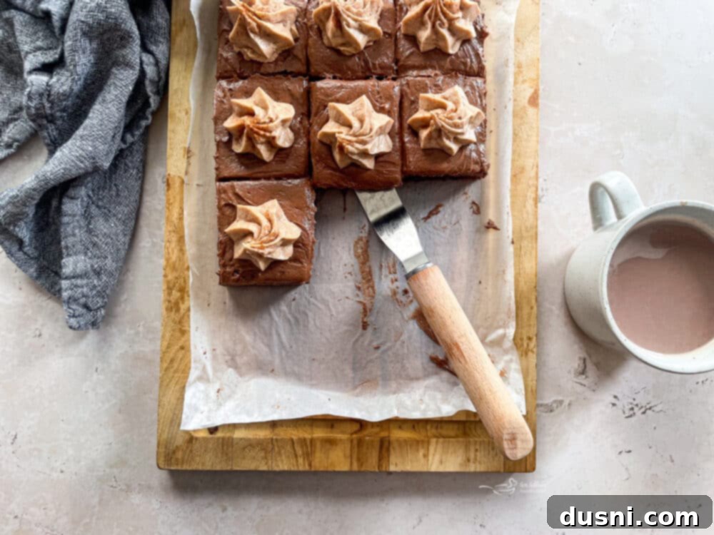 Mexican Chocolate Frosted Brownies