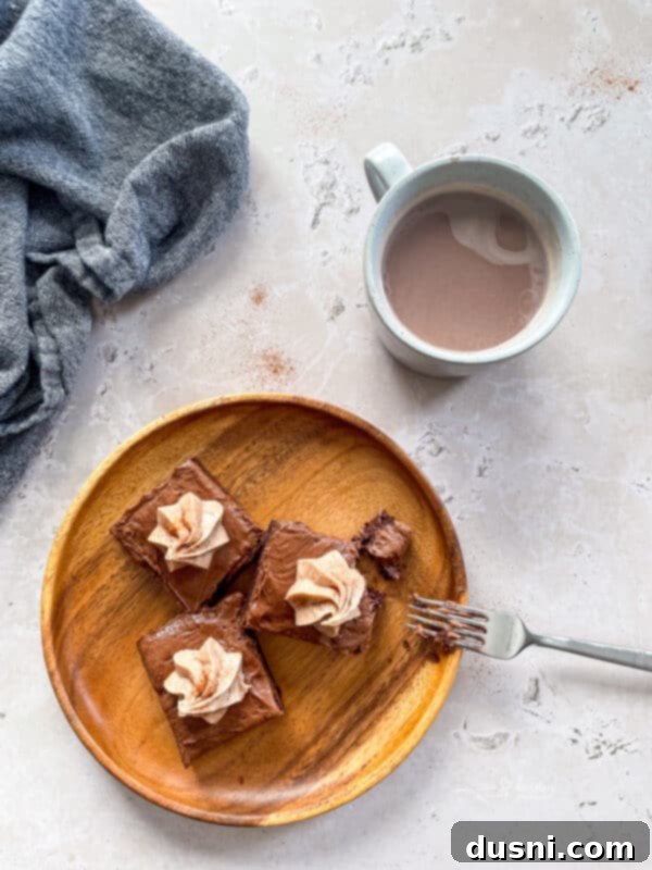 Mexican Chocolate Frosted Brownies