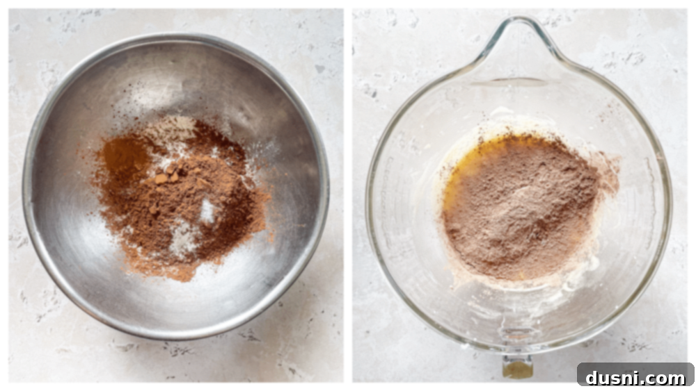 Mixing wet ingredients