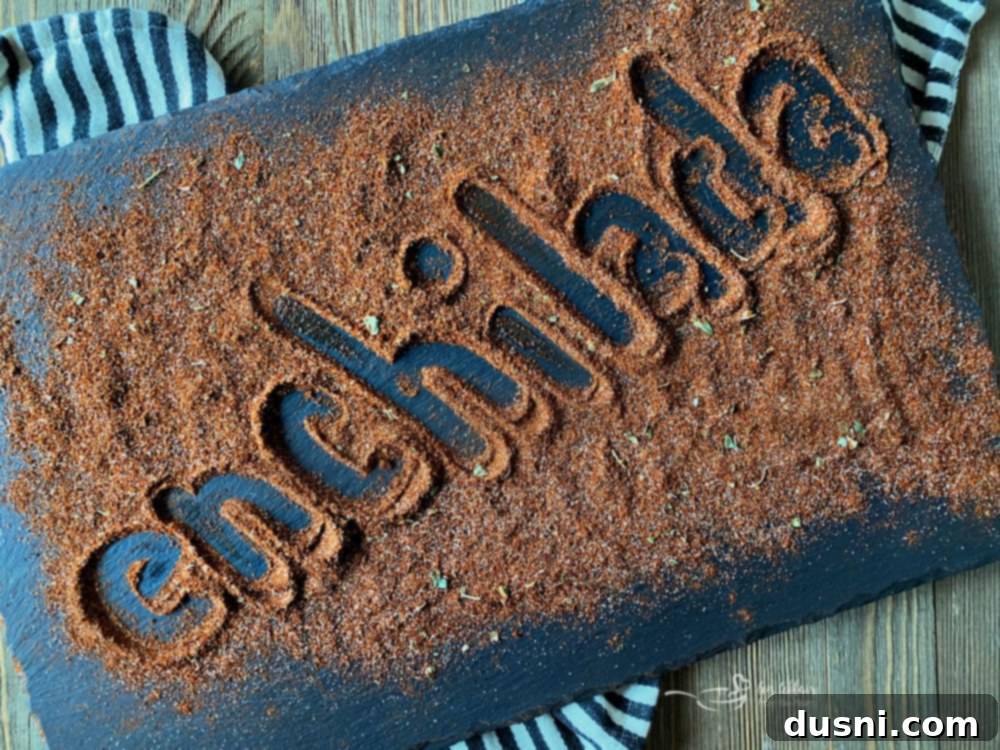 Close-up of homemade red enchilada sauce ready to use