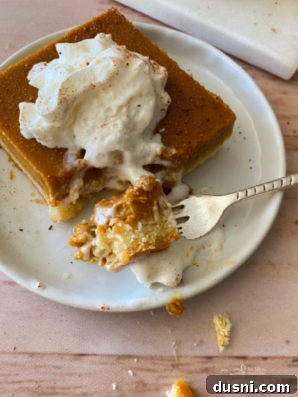 Sliced Pumpkin Pie Bars on a serving tray