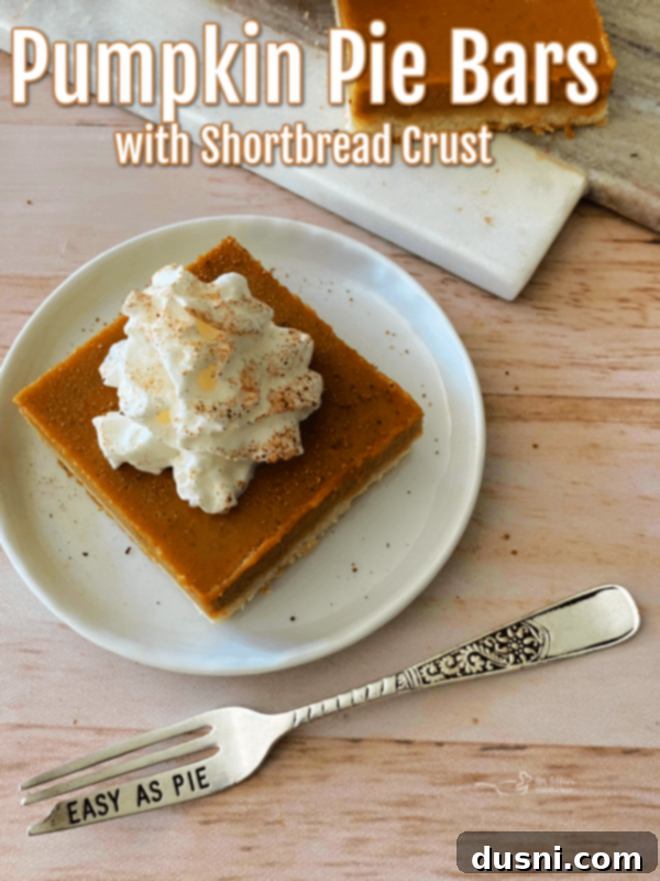 Pumpkin Pie Bars with a small fork