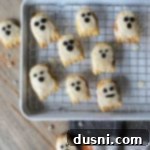 cute ghostly poptarts on a cooling rack