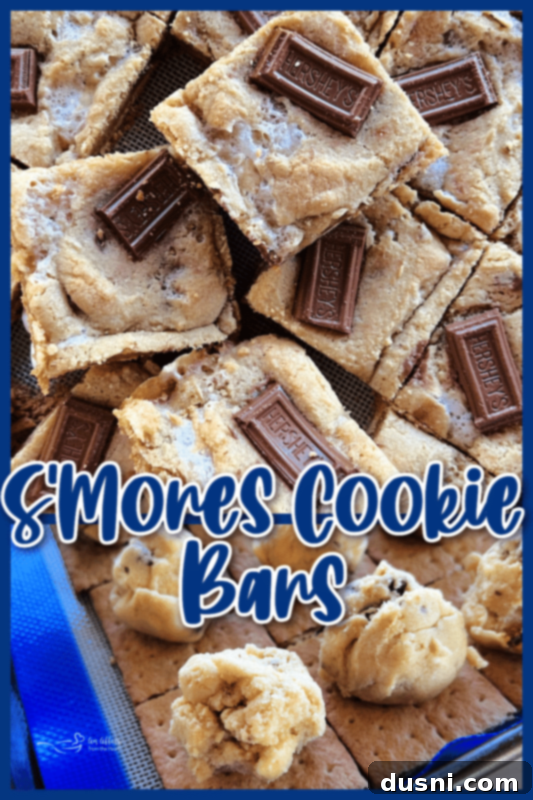 Gooey S'mores Cookie Bars 12 Stack of S'mores Cookie Bars