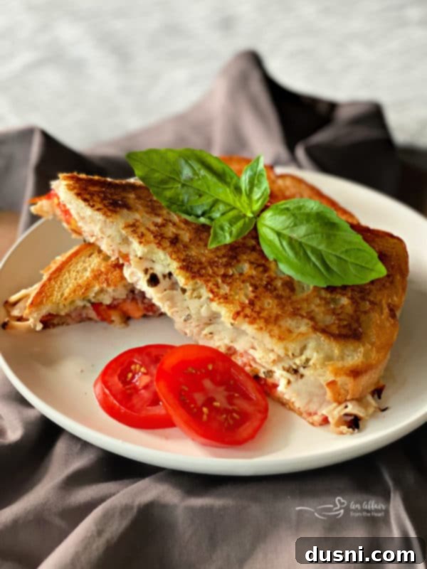 Warm Turkey Havarti Melts 2 Pesto Grilled Turkey & Havarti Sandwich with fresh basil