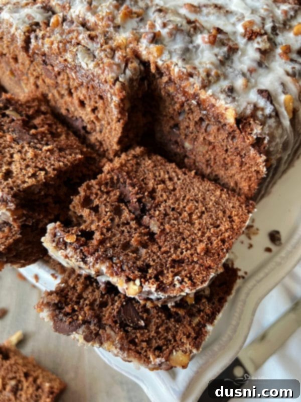 Decadent Bittersweet Chocolate Coffee Cake 2 Bittersweet Chocolate Coffee Cake with a slice cut out