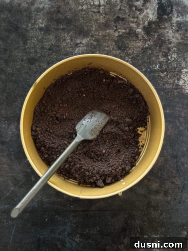 Luxurious White Chocolate Raspberry Truffle Cheesecake 12 Crushed Oreos and melted butter for cheesecake crust