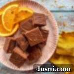 Chocolate Orange Bliss 3 plate of orange fudge