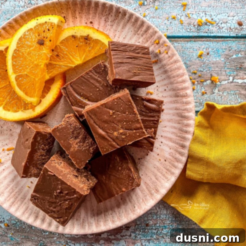 Old-Fashioned Fudge Fudge with Orange
