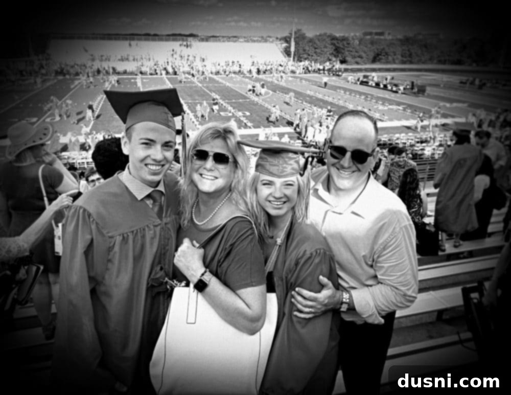 The blogger's family enjoying a trip together, capturing a happy moment from their 2021 travels.