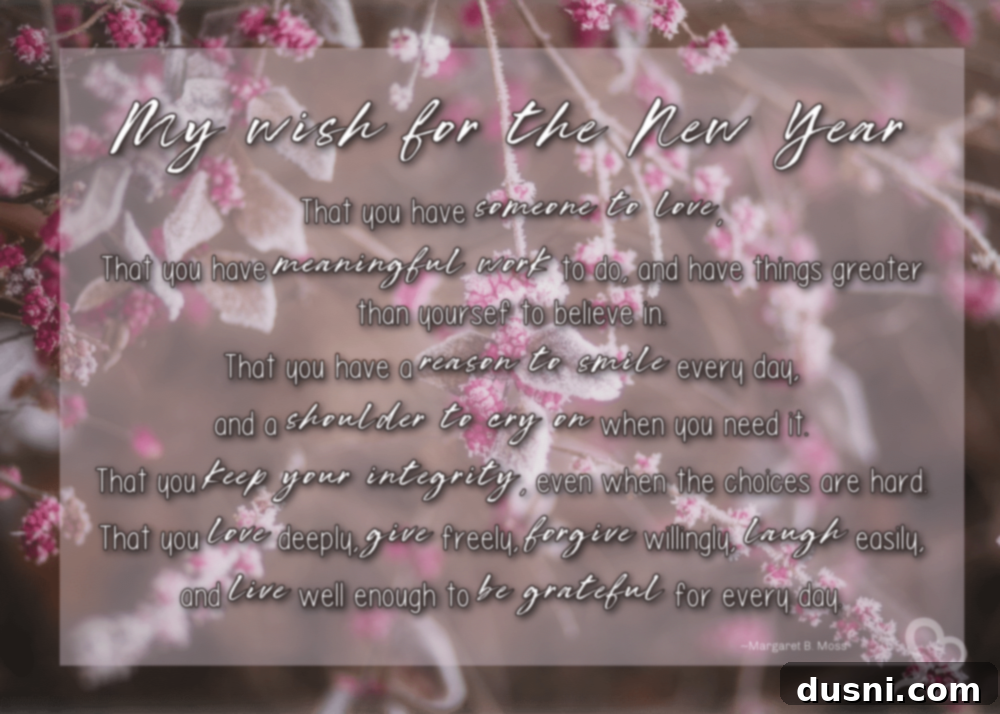 A festive New Year's wish graphic, spreading joy and anticipation for the future.