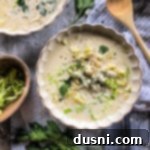 Savory Creamy Cabbage and Bleu Cheese Soup 15 in a bowl Cabbage & Bleu Cheese Soup