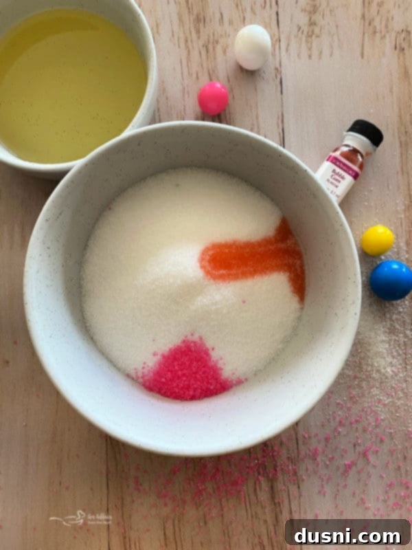 Close-up of Bubblegum Sugar Scrub texture