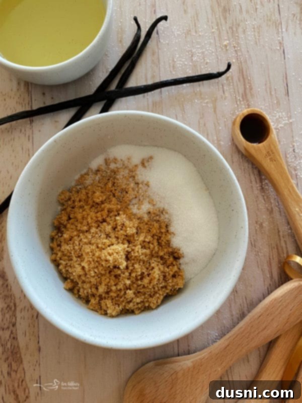 Close-up of Brown Sugar Vanilla Sugar Scrub texture