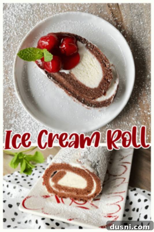 Indulgent Ice Cream Swirl 15 ice cream cake swiss roll