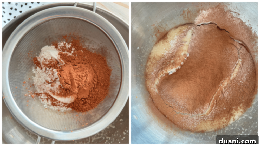 Indulgent Ice Cream Swirl 9 mixed ingredients for an ice cream cake roll