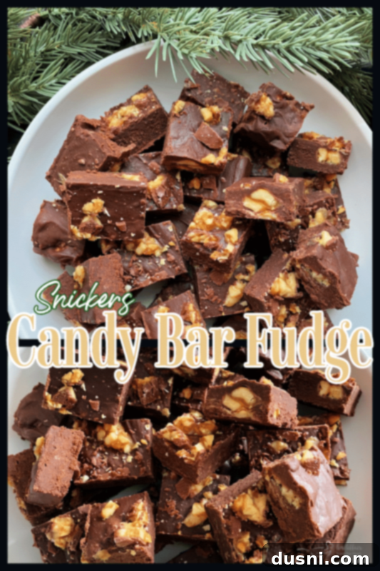Decadent Candy Bar Fudge 9 easy candy bar fudge with snickers